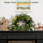 9ft Artificial Eriksson Cypress Garlands, Artificial Christmas Garlands Faux Green Cedar Fake Pine Needles Garland for Table, Stairs, Mantle, Holiday Decor(Eriksson Cypress,9 FT) - Image 5