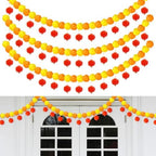 Riceshoot 3 Pcs Marigold Garland 4.6 ft for Day of The Dead Decor, Mixed by Zuqqaaoor