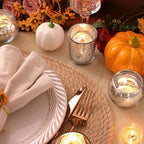 Volens Silver Party Decorations 72pcs, Assorted Glass Votive Candle Holders - Image 4