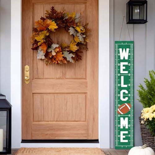 Weysat Fall Football Porch Sign 47.2" Outdoor Football Decorations for Home - Image 6