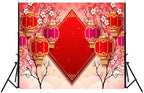 Lunar New Year Backdrop 10x8ft Vietnamese Chinese New Year Backgrounds Festivals Party Decorations Photo Booth Props - Image 4