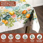 Maison d' Hermine Table Cloth Rectangle Table Reusable 100% Cotton 70"x108" - Image 4