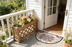 Mandala Door Mat for Outdoor Indoor Welcome Mat Half Round Doormat Entryway Rug 24" x 36" Door Mats for Home - Image 5