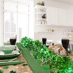 BlcTec 9.85 FT St Patrick's Day Garland with 50 LED Green Lights, Battery Operated Irish Garland Lights with 8 Lighting Modes & Waterproof for Home, Porch, Front Door, Table, Mantle Décor, 1Pack - Image 2