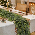 2 PCS 6FT Christmas Artificial Cedar Garland for Mantel - Image 4