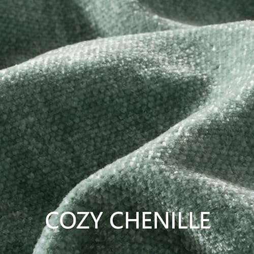 Chenille Throw Blanket for Couch 60" x 80" Twin, Sage Green - Image 6