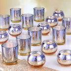 Volens 30pcs Assorted Purple Votive Candle Holders, Large Glass Votives by VolensLightUpYourLife