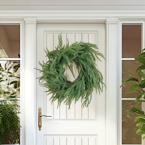 Artificial Norfolk Pine Garland, Realistic Christmas Greenery Garland for Mantle, Staircase, Banister, Fireplace, Wall, Door, Table, Indoor & Outdoor Holiday Winter Decortions (15 Ft) - Image 4