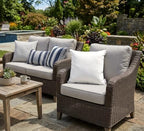 Outdoor/Indoor Sunbrella Throw Pillows Square Set of 2 Pieces 24 inch x 24 inch Canvas Canvas - Cover Only, Insert Not Included - Image 3