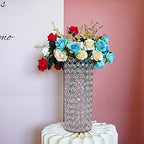 2 Pcs Crystal Candle Holder, 10.4" Tall Vintage Hurricane Candle Holder - Image 3