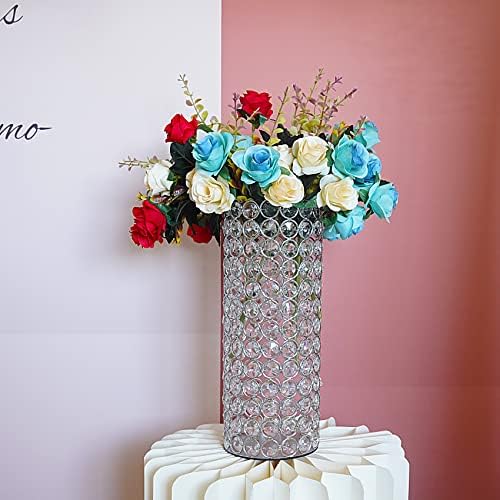 2 Pcs Crystal Candle Holder, 10.4" Tall Vintage Hurricane Candle Holder - Image 3