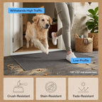 GORILLA GRIP® HydroABSORB Door Mat for Indoor Outdoor, 35x23 Charcoal - Image 5