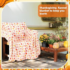 Buryeah 4 Pack Fall Throw Blankets Bulk Flannel Blanket, 50 x 60 Inches - Image 6
