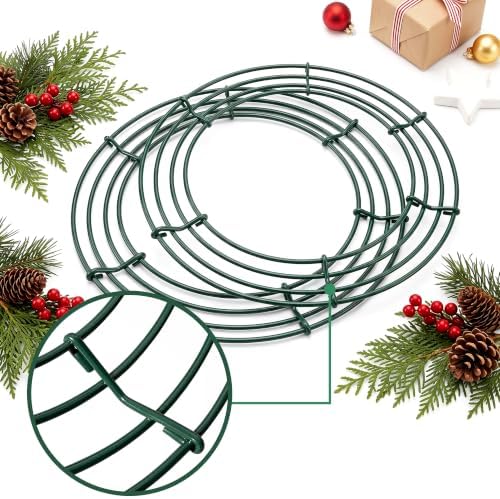 Thealyn 12 Pack 12" Metal Wreath Frame, Wire Wreath Rings for DIY Wreaths - Image 3