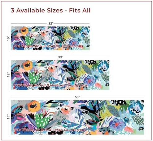 Heat Resistant Table Runner, 39 x 12 Inch - Tropicalia Design - Image 4