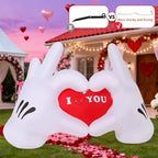 COMIN 6.2FT Valentine's Day Inflatables Heart Hands Yard LEDs Decor - Image 4
