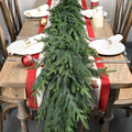 Artgar 12Ft (2 * 6ft) Christmas Pine Garland, 2 Pcs Real Touch Pine Garland by ArtgarArtificialPlantDecorations