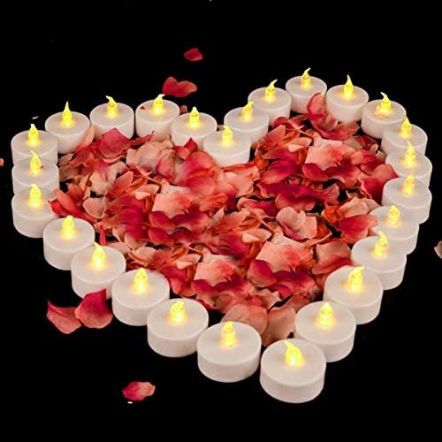 Flameless LED Tea Lights Candles 200Pack Battery Operated Warm Yellow - Image 2