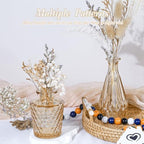 UPBUD Amber Gold Glass Bud Vases Set of 12, Small Vases for Flowers - Image 6