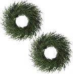26" Christmas Norfolk Pine Wreath for Front Door (2, Wreath) by FLAGLY