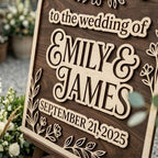 Personalized Bohemian Bloom Arch Wedding Welcome Sign - Custom 3D Wood Vertical Arched Entrance Board for Boho, Barn or Garden Venue - Multiple Sizes - Image 5