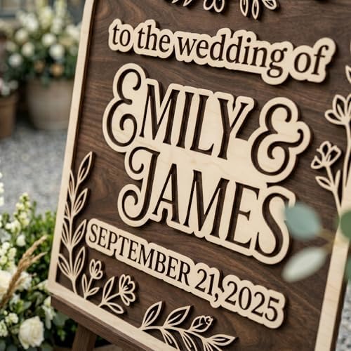 Personalized Bohemian Bloom Arch Wedding Welcome Sign - Custom 3D Wood Vertical Arched Entrance Board for Boho, Barn or Garden Venue - Multiple Sizes - Image 5