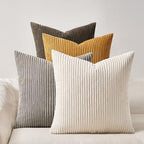 Topfinel Decorative Brown Throw Pillow Covers Cushion Cases, Set of 4 Soft Velvet Modern Double-Sided Designs Terracotta Home Decor ，Fall Style Throw Pillows 20x20 inches by Topfinel