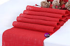 VDS Pack of 20, Burlap Table Runner 100% Natural Jute Rustic Hessian Table Cloth Centrepiece for Wedding Bridal Shower Birthday Event Party Banquet Table Decoration (Size 12X108 Inch)(Red) - Image 3