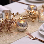 LETINE 36pcs Silver Votive Candle Holders - Elegant Mercury Glass Tea Light Candle Holder Set for Weddings, Holiday Season Decorations,Christmas Table Centerpieces - Image 5