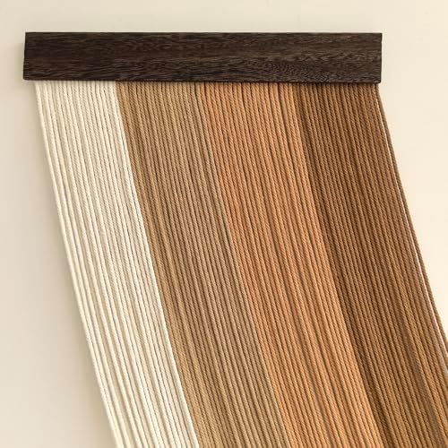 Achart Large Macrame Wall Hanging Dip Dyed Yarn Tapestry Ombre Yarn - Image 3