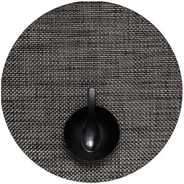 Chilewich Basketweave Placemats, Woven Round Placemats Set of 4 by Chilewich