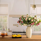 Ceramic Flower Vase, 12.5" Large Rustic Farmhouse Vases Home Decor Tall Pottery Decorative Pampas Vase for Table Living Room Entryway Mantel Bookshelf Bedroom Bathroom Kitchen - W - Image 5