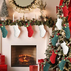 Geyoga 24 Pieces Mini Christmas Knit Stockings 6 Inch Cable Knitted Stockings Bulk Xmas Hanging Ornament Decoration for Christmas Tree Fireplace Holiday Party Favor(Red, Green, White) - Image 5