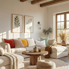 decorUhome Fall Faux Fur Throw Pillow Covers 26x26 Set of 2 Mustard Yellow - Image 6