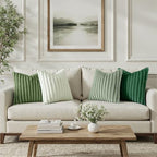 MIULEE Faux Fur Plush Decorative Throw Pillow Covers 20x20, Green - Image 2