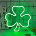 Shamrock Neon Sign, St. Patrick's Day Decorations with USB/Battery Powered, LED Clover Lucky Green Neon Lights for Man Cave Bar Pub Home Party Room Wall Decor (Clover, 2 Clover) by InnovTools