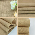 6 Pack 14 x 108 Inch Natural Burlap Table Runners,Rustic Jute Table Runner and Placemats Bulk for Western Wedding Table Decorations,Farmhouse Style Party,Holiday,Kitchen Coffee Table Decor Cover - Image 5