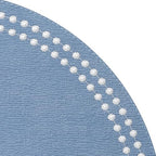 Bodrum Pearls Round Embroidered Placemats Set of 4 – 15" Elegant Table Mats for Dining, Weddings & Special Occasions, Decorative, Wipe-Clean Vinyl Placemats, Iceberg/White - Image 2