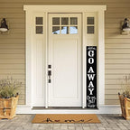 Unwelcome Sign,Go Away Go On Git Vertical Sign for Front Porch,8"*48" Tall Front Porch Decor, Unwelcome Porch Sign Welcome Signs Farmhouse Porch Decor Large Unwelcome Wood Sign - Image 2