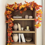 CQURE 20 Pack Fall Leaf Garland, Total 118Ft Artificial Fall Vines Autumn Garland Fall Maple Leaves Thanksgiving Decor for Home Wedding Fireplace Party - Image 4