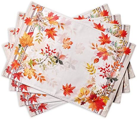 Maison d' Hermine Placemats Set of 4 Reusable 100% Cotton (13"x19") by MaisondHermine
