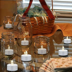 Flameless LED Tea Lights Candles 150 Pack Battery Operated Warm White - Image 2