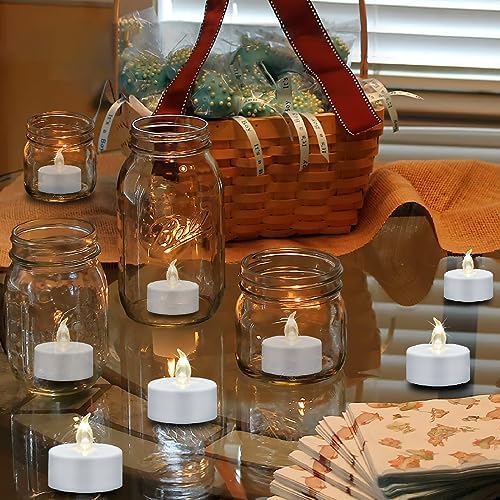 Flameless LED Tea Lights Candles 150 Pack Battery Operated Warm White - Image 2