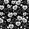 Valentines Day Black Heart Early 2000s Backdrop 10x10 FT Y2K Party Decorations 90S Old School Background for Photoshoot Valentines Banner Decor Birthday Props Banners for Romantic Party by Unknown