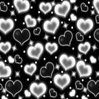 Valentines Day Black Heart Early 2000s Backdrop 10x10 FT Y2K Party Decorations 90S Old School Background for Photoshoot Valentines Banner Decor Birthday Props Banners for Romantic Party by Unknown
