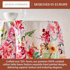 Maison d' Hermine Table Cloth Round Table 100% Combed Cotton 70" Diameter - Image 3