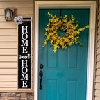 TQianJiang Outdoor 2in1 Welcome Sign for Front Porch Standing 45"X9" Wood - Image 4