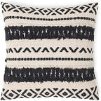 · REDEARTH · Textured Handwoven Throw Pillow Cases Geometric Craft Black - Image 3