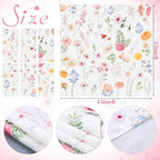 24 Pcs Fresh Floral Cloth Napkins for Wedding Wildflower 15" x 15" - Image 6