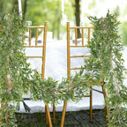 Briful Greenery Garlands for Decor 2 Pack, 5 FT Artificial Willow Vines Boho Farmhouse Fake Greenery Garland, Real Hanging Vine Ivy for Wedding Table Runner Front Door Wreath DIY Mantel Home Decor - Image 5